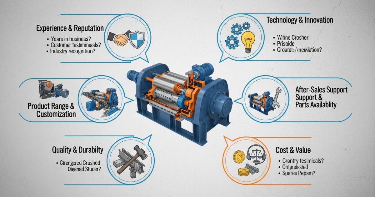 Key Considerations When Choosing a Roller Crusher Manufacturer