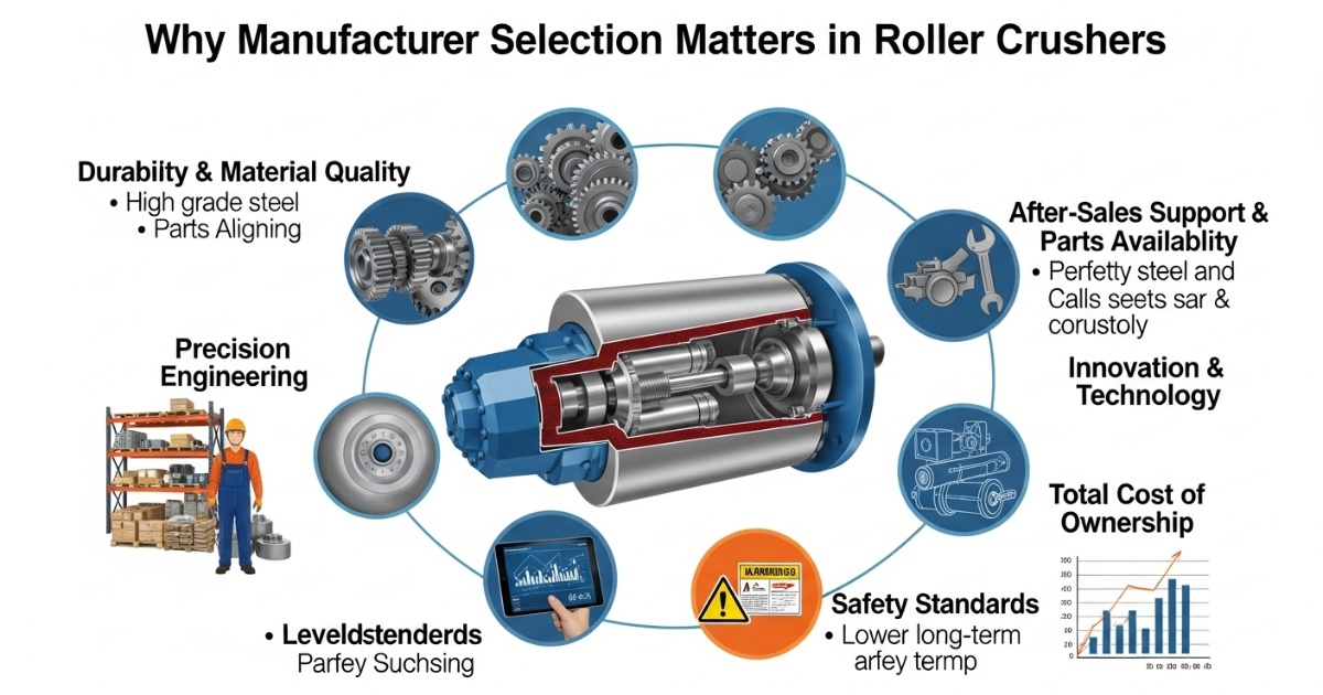 Manufacturer Selection Matters in Roller Crushers