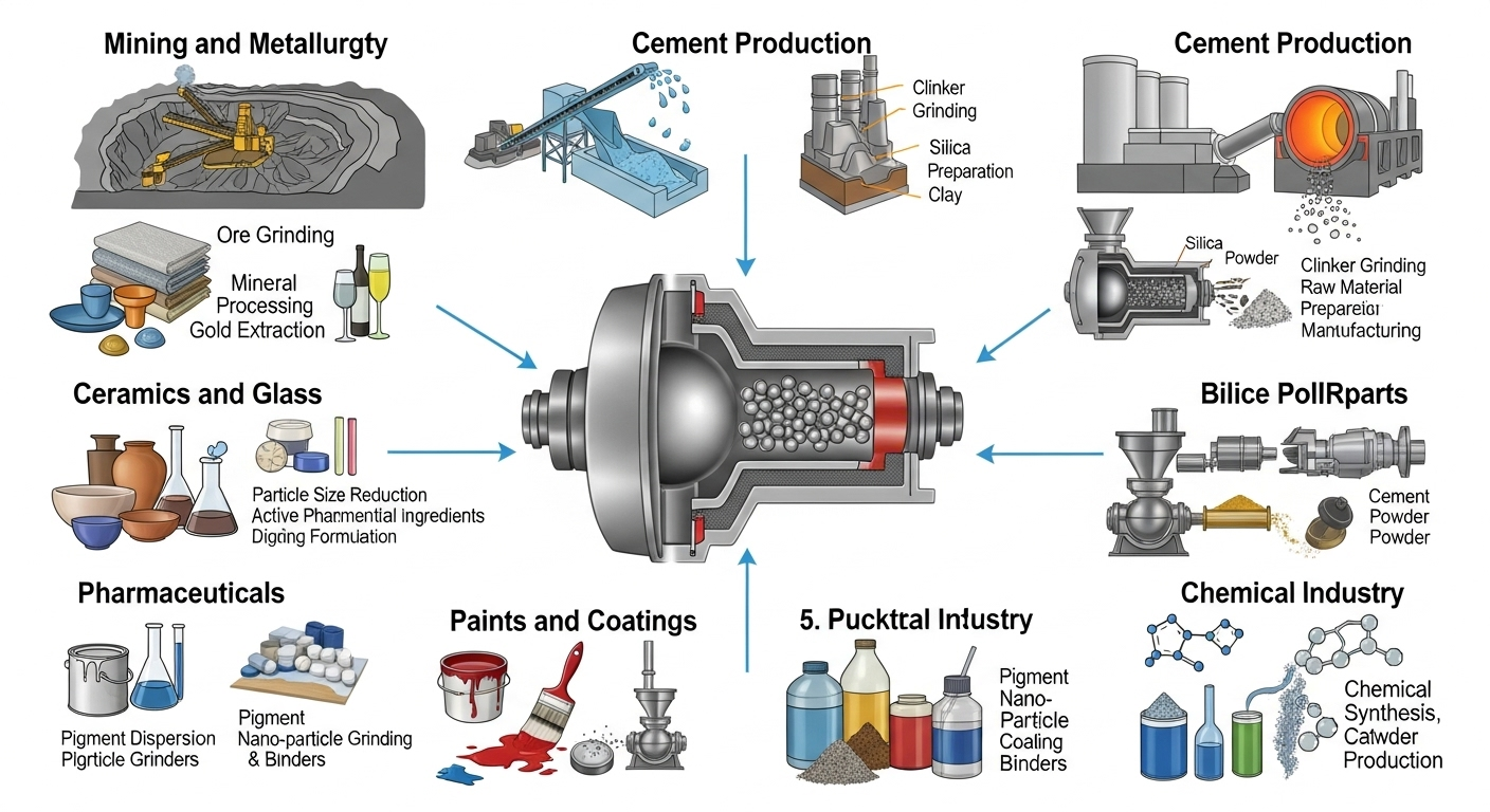 Applications of Ball Mills in Various Industries