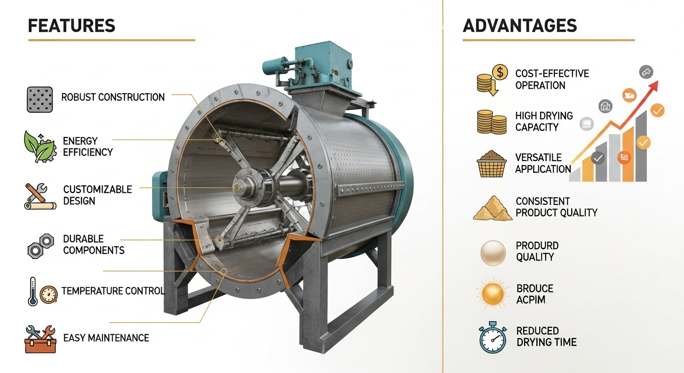 Features and Advantages of Indian Rotary Dryers