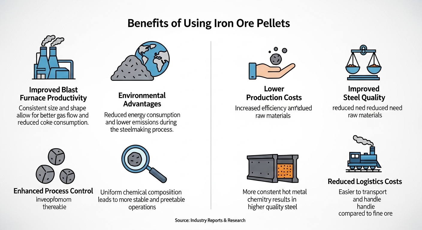 Benefits of Using Iron Ore Pellets
