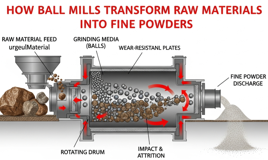 How Ball Mills Transform Raw Materials into Fine Powders