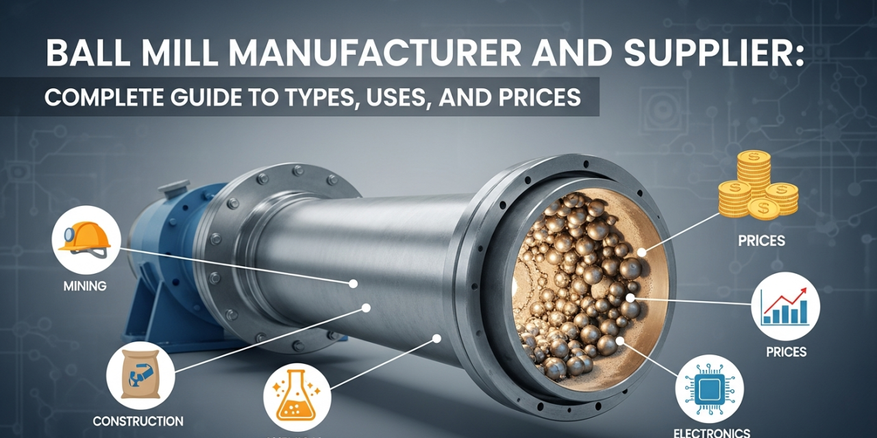 Ball Mill Manufacturer and Supplier Complete Guide to Types Uses and Prices