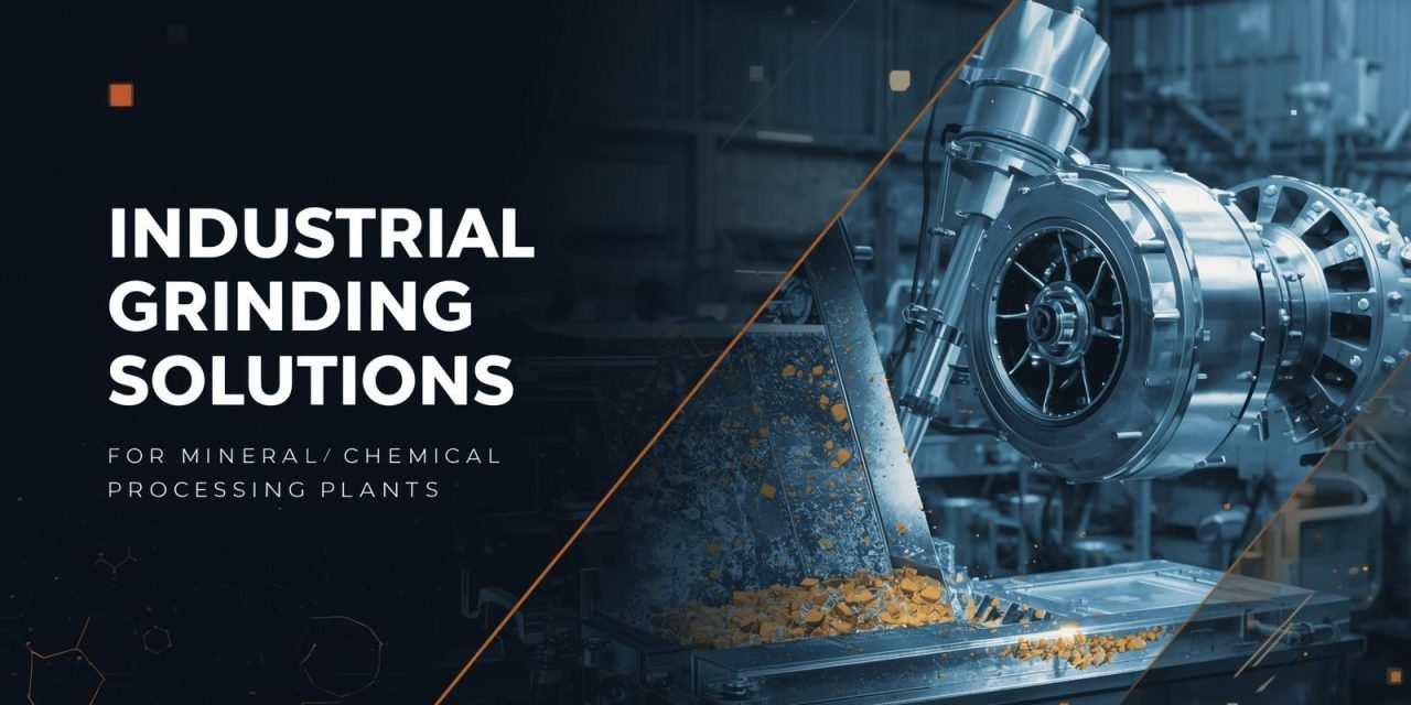 Industrial Grinding Solutions machinery for mineral and chemical processing plants in modern factory