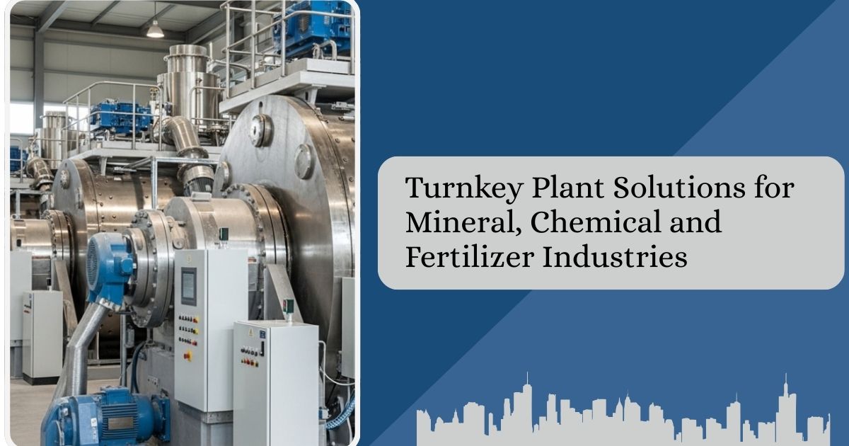 Turnkey Plant Solutions for mineral, chemical and fertilizer processing plant equipment setup