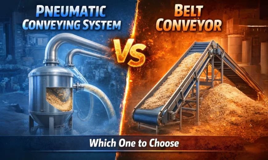 Pneumatic Conveying System vs Belt Conveyor Guide
