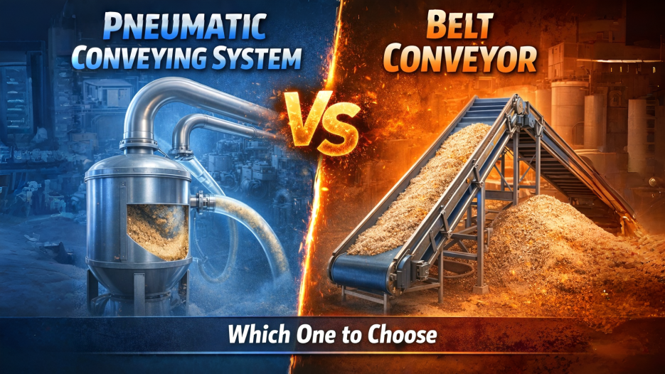 Pneumatic Conveying System vs Belt Conveyor Guide