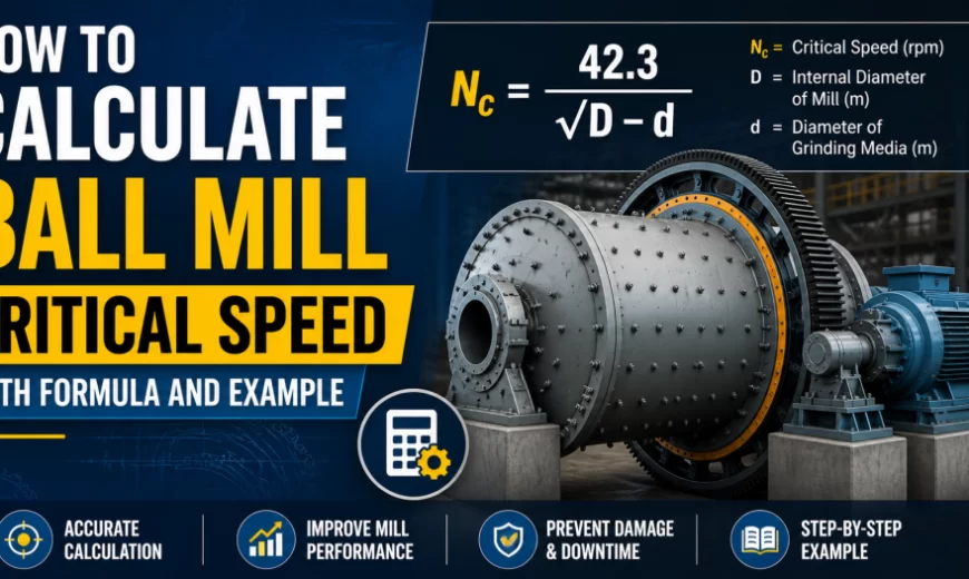 How to Calculate Ball Mill Critical Speed with Formula and Example
