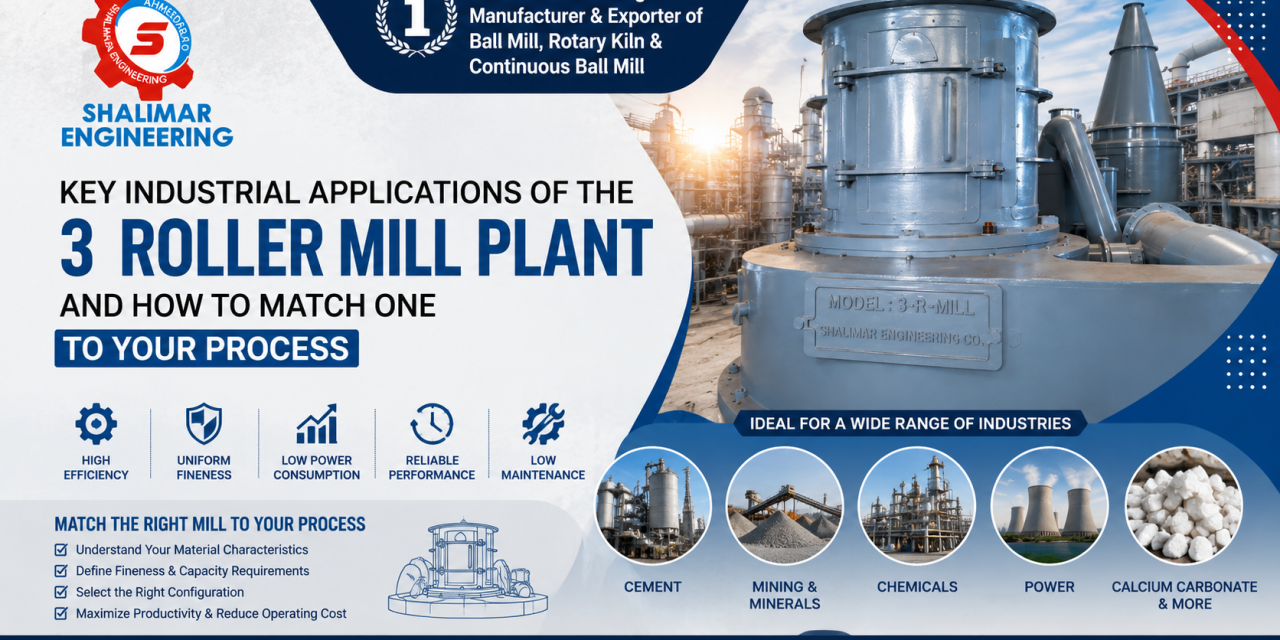 Key Industrial Applications of the 3 Roller Mill Plant and How to Match One to Your Process